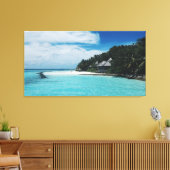 oceaan | Tropen | ZEE | Palmbomen Canvas Afdruk (Insitu (Woonkamer))