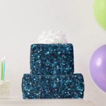 Oceaan Turquoise Glitter Blauwe Patroon