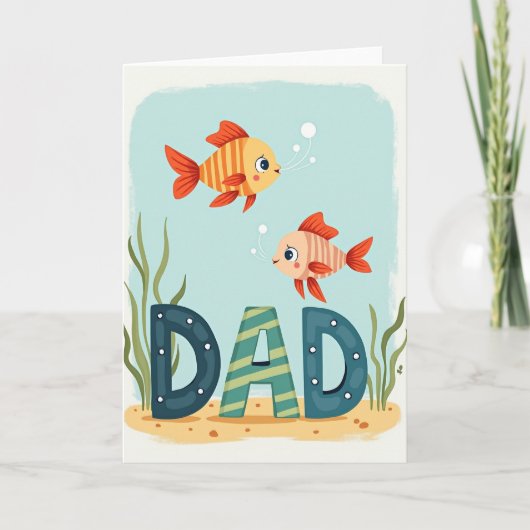 Oceaan vaders dag kaart (Voorkant)