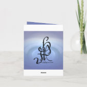 Oceaan van Liefde Bruiloft Bedankkaart (Achterkant)