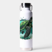 🌊 Oceaan Verkenner Zeeschildpad 🐢 Waterfles (Voorkant)