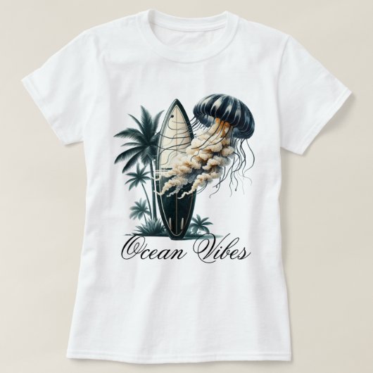 Oceaan Vibes T-shirt (Design voorkant)