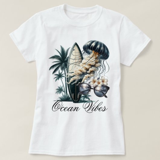 Oceaan Vibes T-shirt (Design voorkant)
