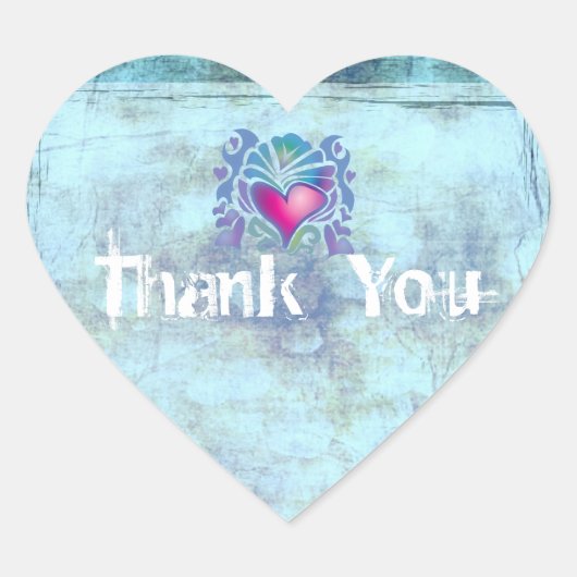 oceaan vis schelpen eiland tropische bruiloft hart sticker (Voorkant)