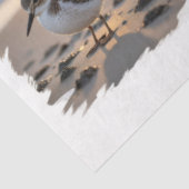Oceaan vogels bij zonsondergang decoupage tissuepapier (Detail)