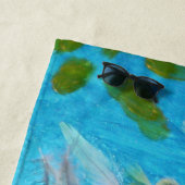 Oceaan Vogels  Strand Handdoek (In situ)