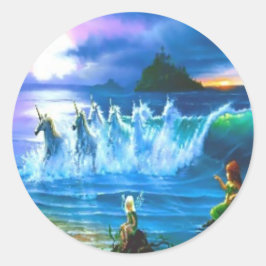 Oceaan vol eenhoorns Stickers