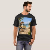 Oceaan Vrijheid Vanlife T-shirt (Voorkant volledig)