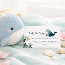 Oceaan Walvis Golven Witte Boeken voor Baby Shower