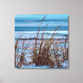 Oceaan Zand Duinen Canvas Afdruk (Voorkant)