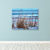 Oceaan Zand Duinen Canvas Afdruk (Insitu (Houten vloer))