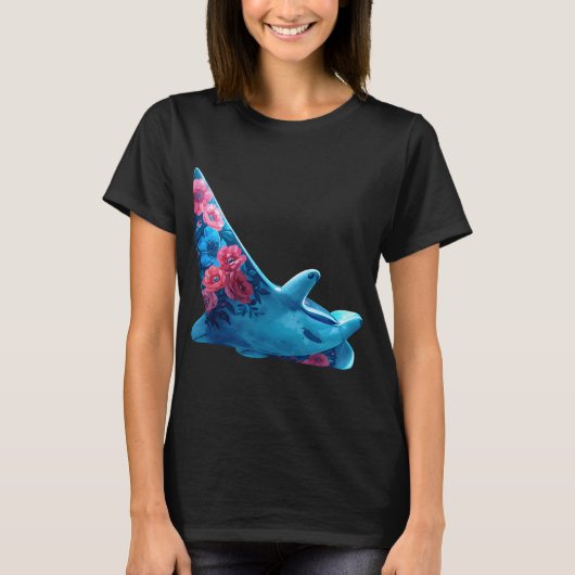Oceaan zee bloem mantel t-shirt (Voorkant)