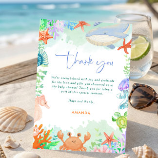 Oceaan Zee je Spoedig Zomer Baby Shower Kaart