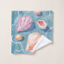 Oceaan Zee Schelpen Aquarel Kust Strand Zee
