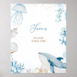 Oceaan Zee Zie Je Gauw Zomer Baby Shower Favoriete Poster