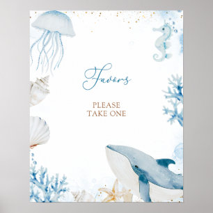 Oceaan Zee Zie Je Gauw Zomer Baby Shower Favoriete Poster