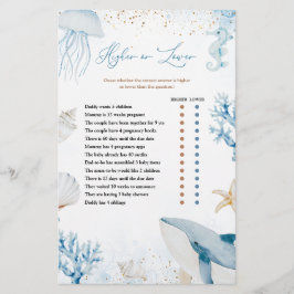 Oceaan Zee Zie Je Straks Baby Shower Hoger of Lage
