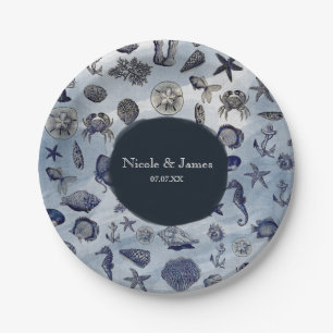 Oceaan Zeeleven Nautilus Zeeschelpen Strand Bruilo Papieren Bordje