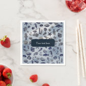 Oceaan Zeeleven Zeevaart Schelpen Strand Bruiloft Servet (Insitu)