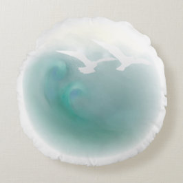 Oceaan zeemeeuwen gooien kussen