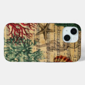 oceaan zeeschelpen zeepaardscripts strand mode Case-Mate iPhone case (Achterkant (horizontaal))