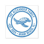 Oceaan Zeeschildpad #7  Familienaam Datum Opricht  Zelfinktende Stempel (Design)