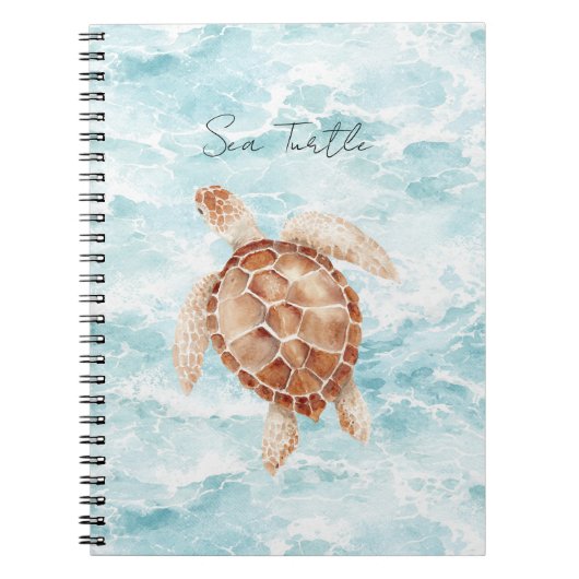 Oceaan Zeeschildpad Notitieboek (Voorkant)