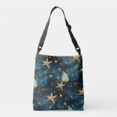 Oceaan zeesterren patroon Cross-body tas (Achterkant)