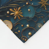 Oceaan zeesterren patroon fleece deken (Hoek)