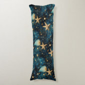 Oceaan zeesterren patroon lichaam kussen (Voorkant Verticaal)