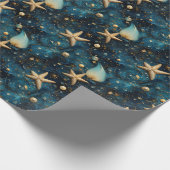 Oceaan zeesterren patroon wrapping papier (Hoek)