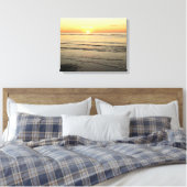 Oceaan Zonsondergang Cape Cod Fotografie Wand Kuns Canvas Afdruk (Insitu (Slaapkamer))