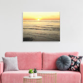 Oceaan Zonsondergang Cape Cod Fotografie Wand Kuns Canvas Afdruk (Insitu (Woonkamer))