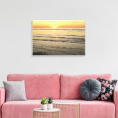 Oceaan Zonsondergang Cape Cod Fotografie Wand Kuns Canvas Afdruk (Insitu (Woonkamer))