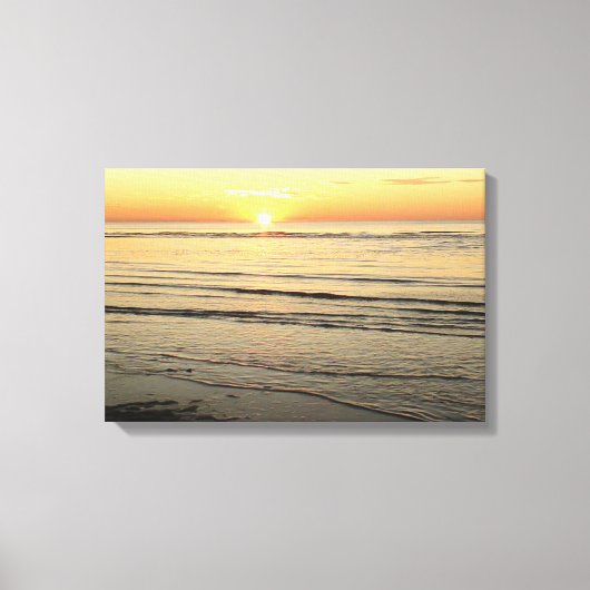 Oceaan Zonsondergang Cape Cod Fotografie Wand Kuns Canvas Afdruk (Voorkant)