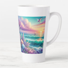 Oceaan Zonsondergang Latte Mok 0,35 l & 0,5 l
