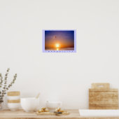 Oceaan Zonsondergang Tranquiliteit Poster (Keuken)