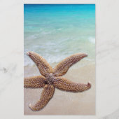 oceaanachtergrond gevoerd blanco schrijfpapier briefpapier (Achterkant)