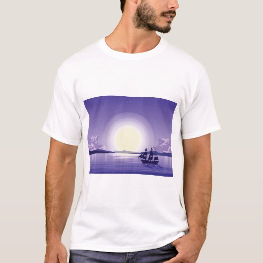 oceaanachtergrond t-shirt (Voorkant)