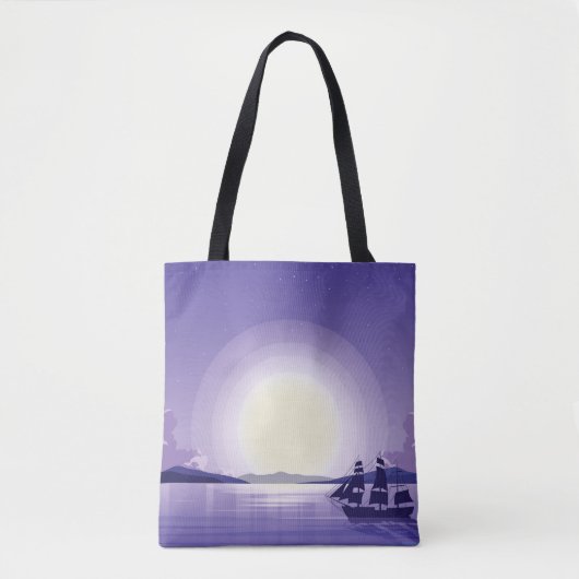 oceaanachtergrond tote bag (Voorkant)