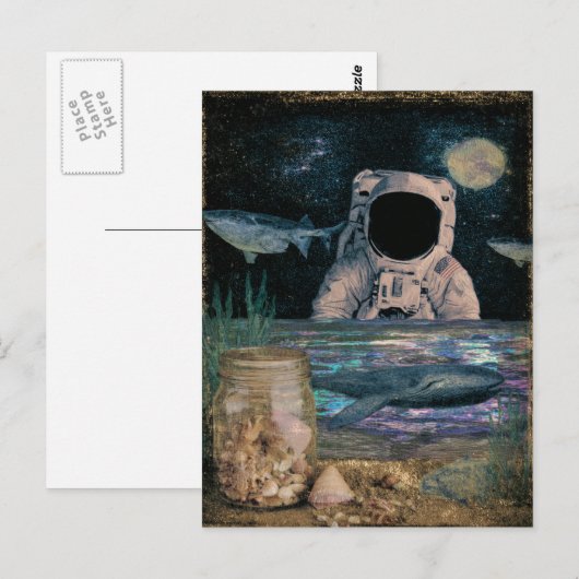 oceaanastronaut briefkaart (Voorkant / Achterkant)