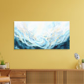 Oceaanbehoud Abstracte Kunst Mariene Restauratie Canvas Afdruk (Insitu (Woonkamer))