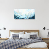 Oceaanbehoud Abstracte Kunst Mariene Restauratie Canvas Afdruk (Insitu (Slaapkamer))