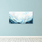 Oceaanbehoud Abstracte Kunst Mariene Restauratie Canvas Afdruk (Insitu (Houten vloer))