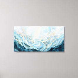 Oceaanbehoud Abstracte Kunst Mariene Restauratie Canvas Afdruk