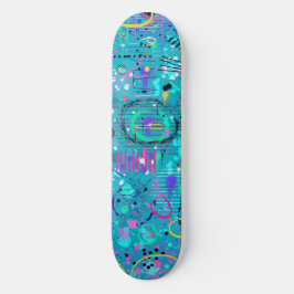 Oceaanbellen: Maximalistische Kunst Persoonlijk Skateboard