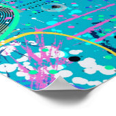 Oceaanbellen: Maximalistische Kunst Poster (Hoek)