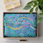 Oceaanbellen: Maximalistische Kunst Tissuepapier (Geschenk)