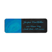 Oceaanblauw Etiket (Voorkant)