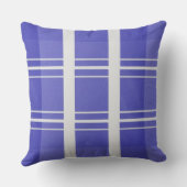 Oceaanblauw geruit buitenkussen (Achterkant)